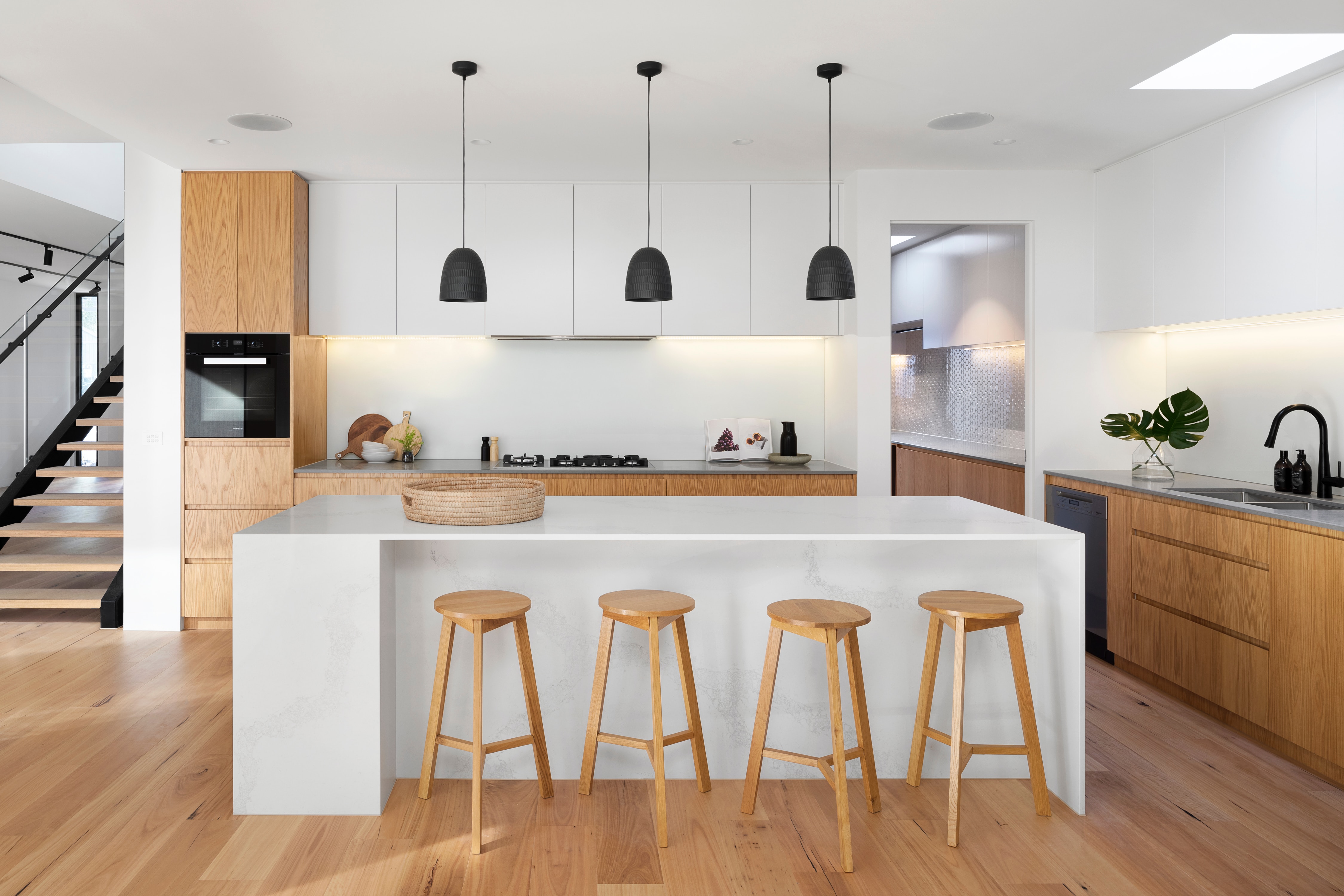 Bright kitchen with modern design